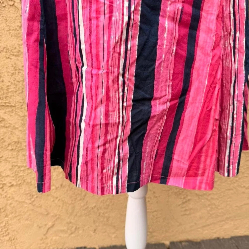 Y2K Pink striped midi skirt - Picture 3 of 6